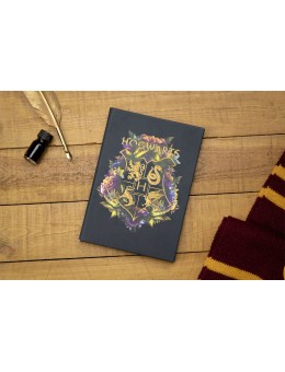 Harry Potter Notebook Hogwarts Floral